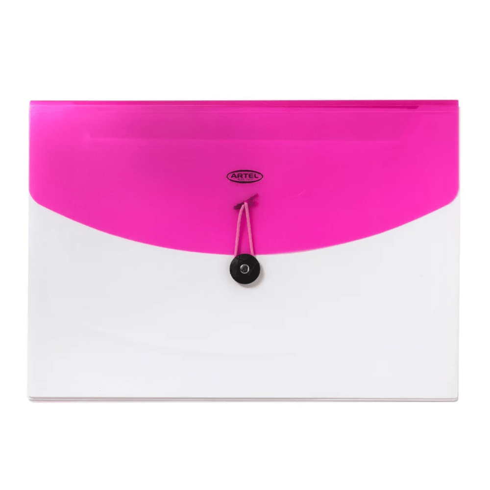 Carpeta con Fuelle 4 Divis Boton Metalizado Artel4