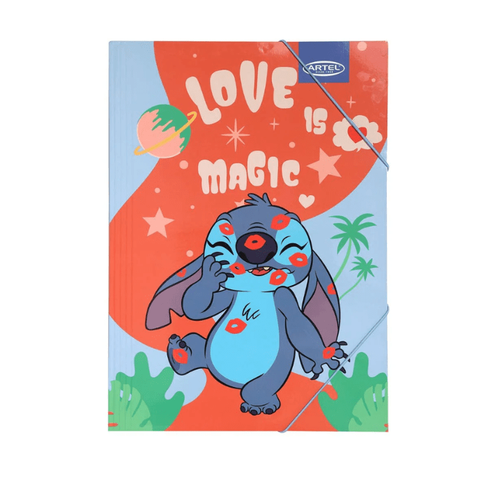 Carpeta Carton Con Elastico Lilo &Stich1