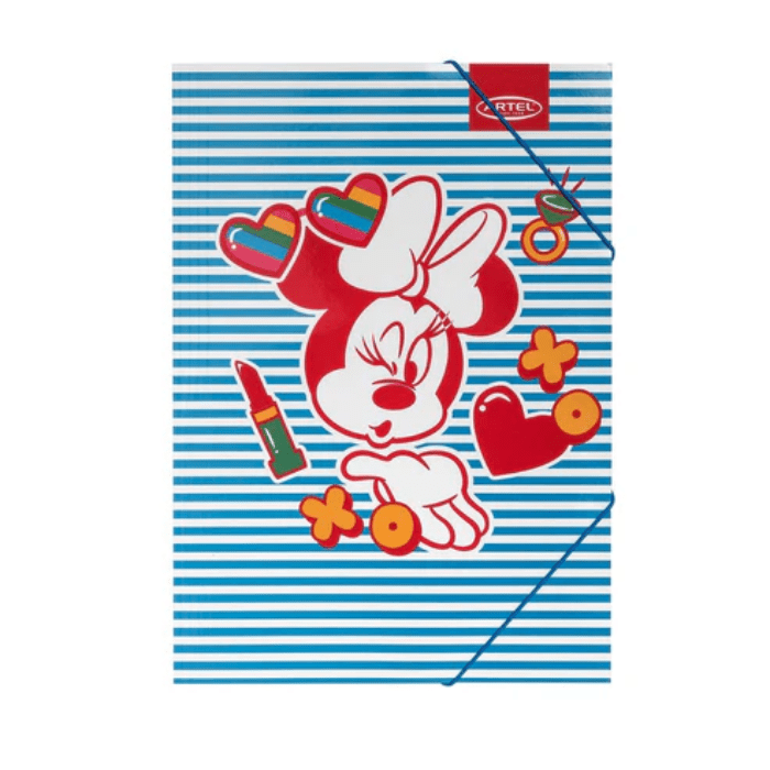Carpeta Carton Con Elastico Minnie1