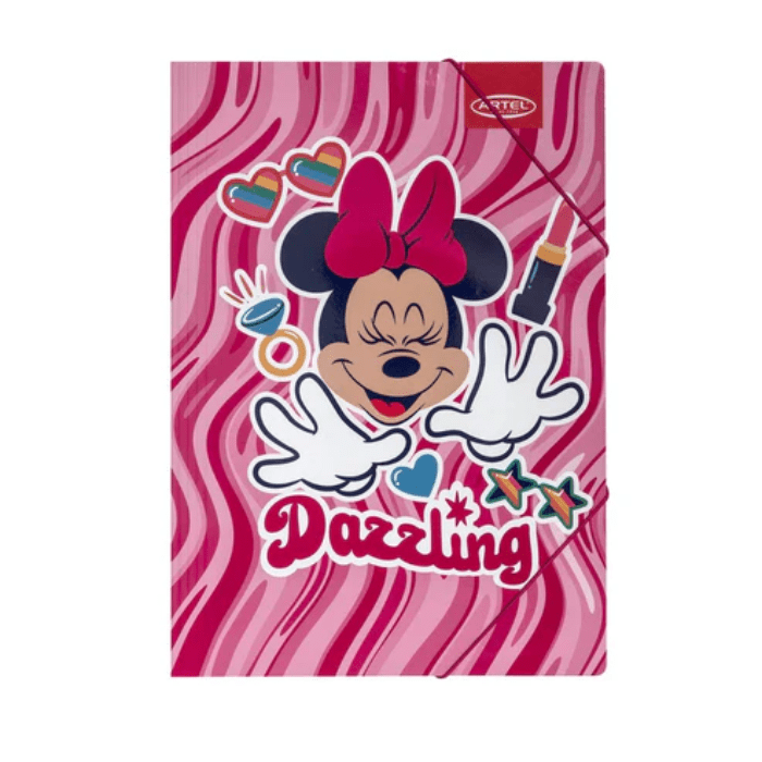 Carpeta Carton Con Elastico Minnie2