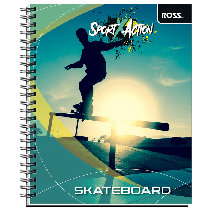 Cuaderno Universitario 7Mm 100Hj Tapa Simple Sport Action2