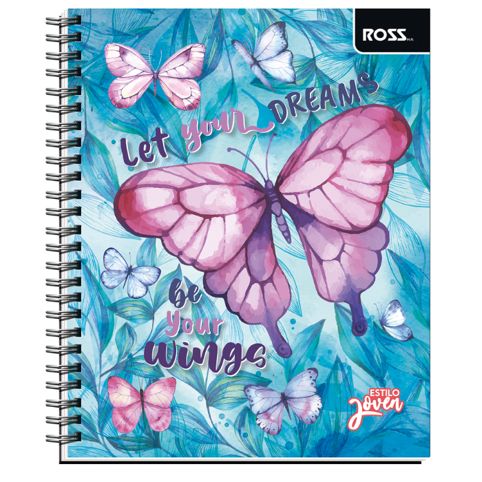 Cuaderno Universitario 7Mm 100Hj Tapa Simple Estilo Joven2