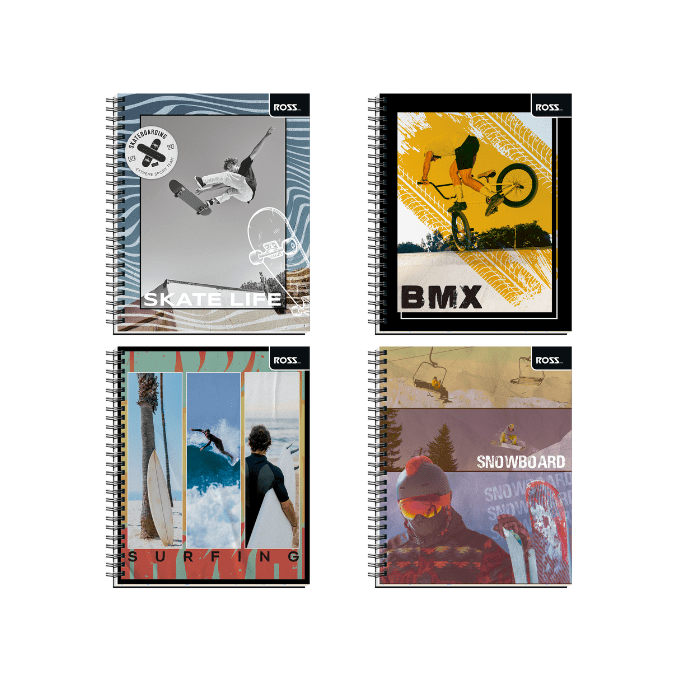 Cuaderno Universitario 7Mm 100Hj Tapa Simple Sport kids2