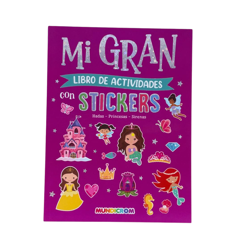 Libro de Actividades y Stickers Hadas Mundicrom1