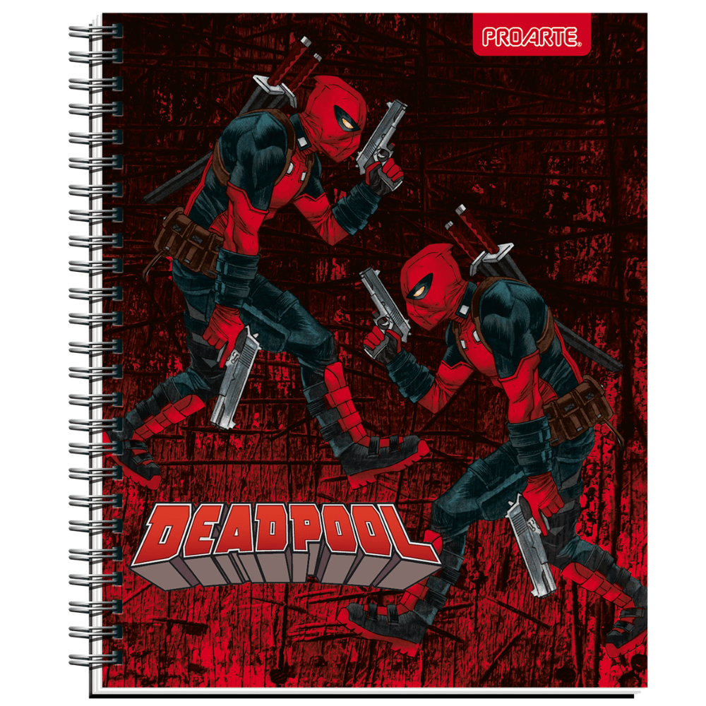 Cuaderno Universitario 7Mm 100Hj Tapa Dura Deadpool5
