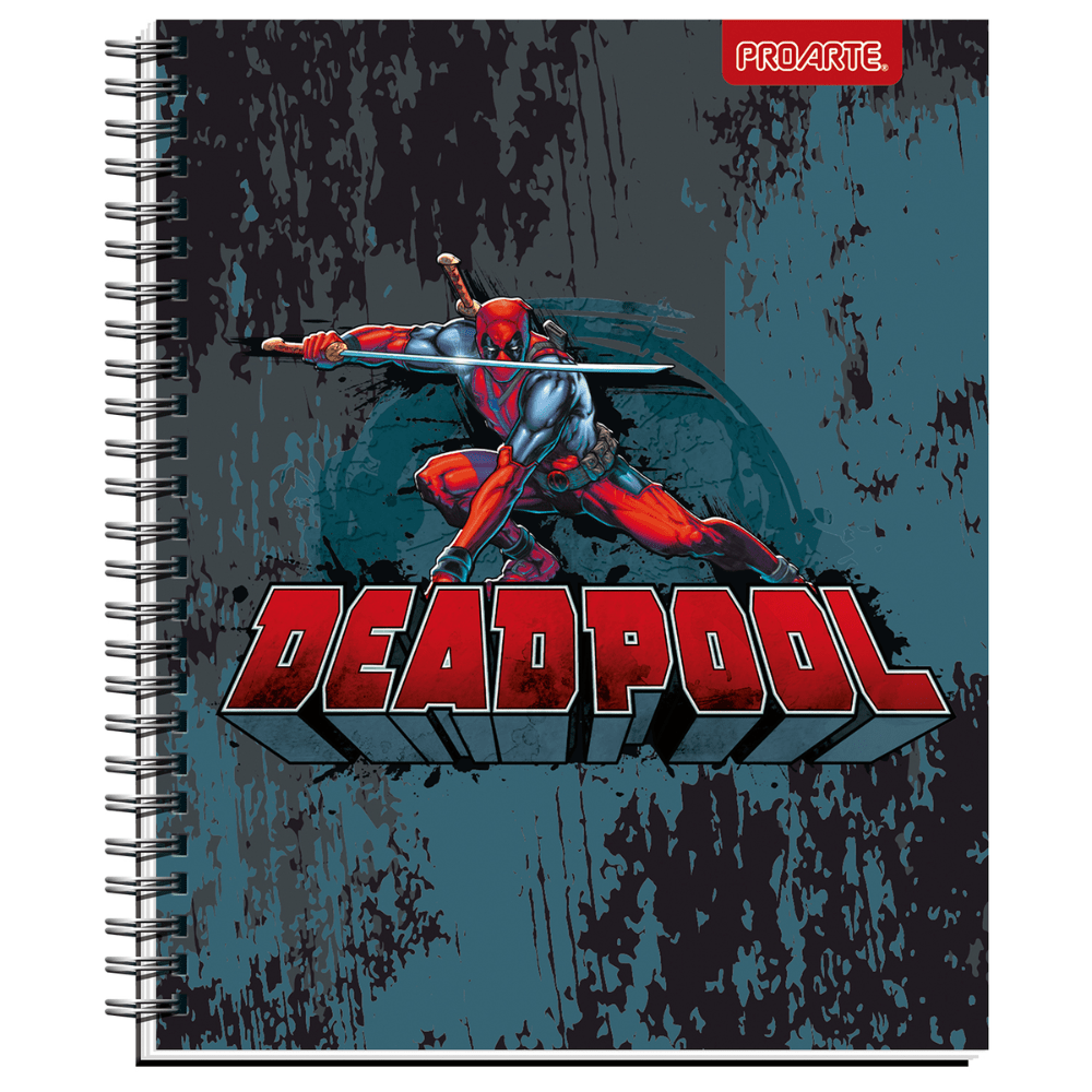 Cuaderno Universitario 7Mm 100Hj Tapa Dura Deadpool3