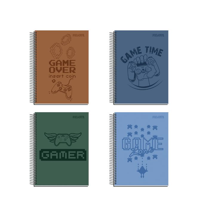 Cuaderno Triple Carta Mat 7mm 150Hj Gamers1
