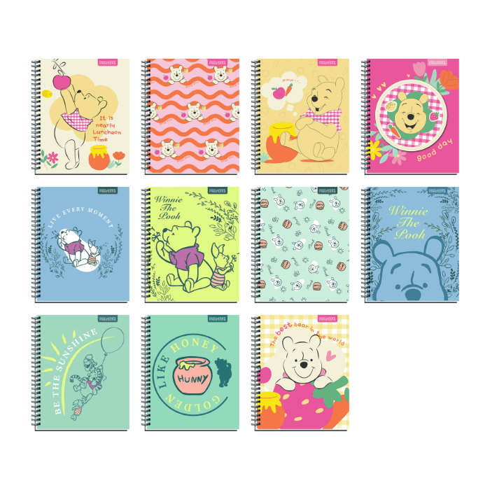 Cuaderno Universitario 7Mm 100Hj Tapa Dura Winnie The Pooh1