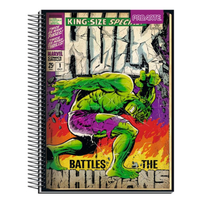 Cuaderno Cuarta 17x21Cm 7Mm 150Hj Marvel Comic1