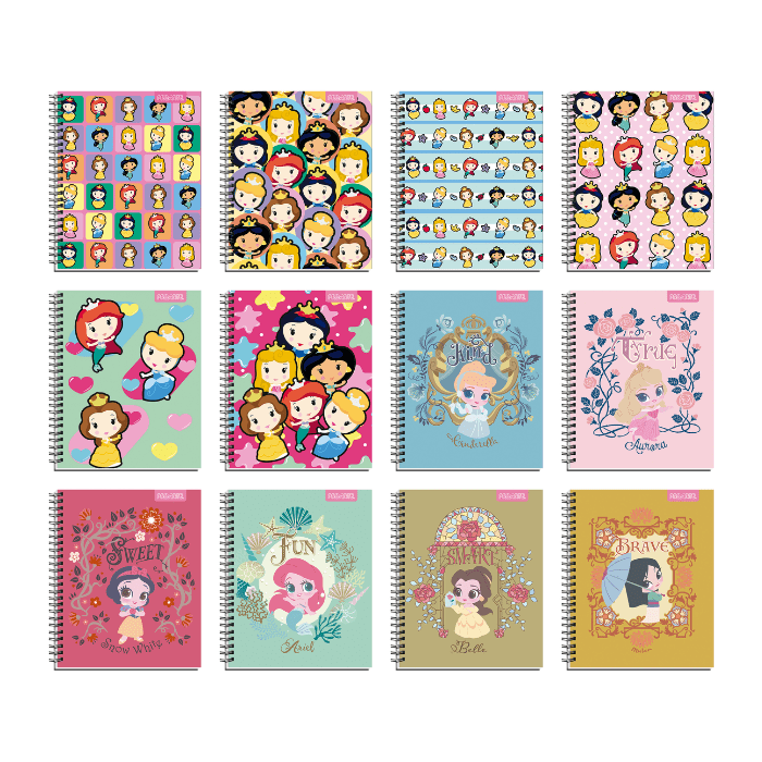 Cuaderno Universitario 7Mm 100Hj Tapa Dura Princesa Kawaii1