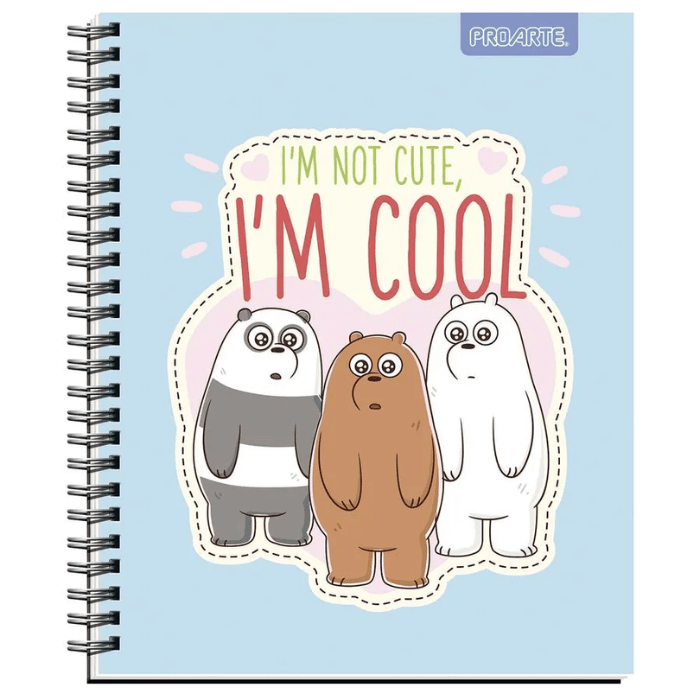 Cuaderno Universitario 7Mm 100Hj Tapa Dura We Bare Bears1