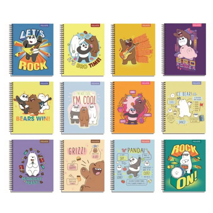 Cuaderno Universitario 7Mm 100Hj Tapa Dura We Bare Bears2