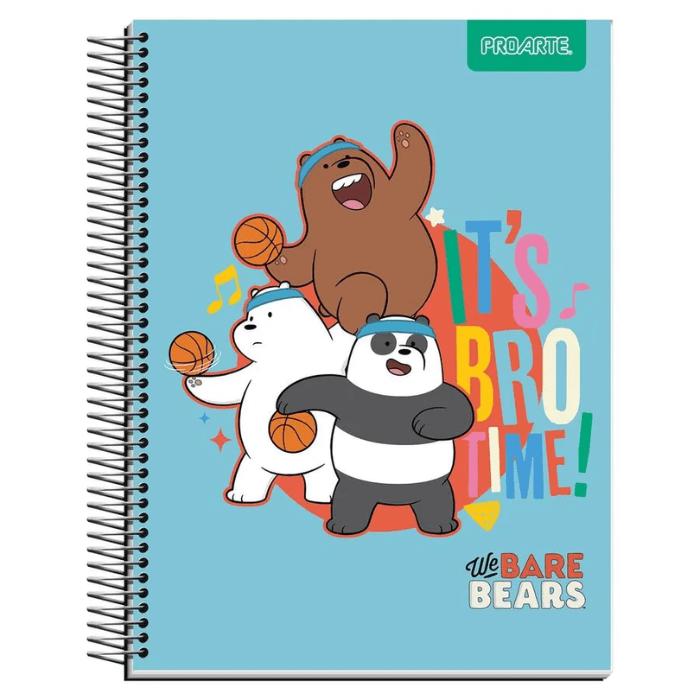 Cuaderno Cuarta 17x21Cm 7Mm 150Hj we Bare Bears3