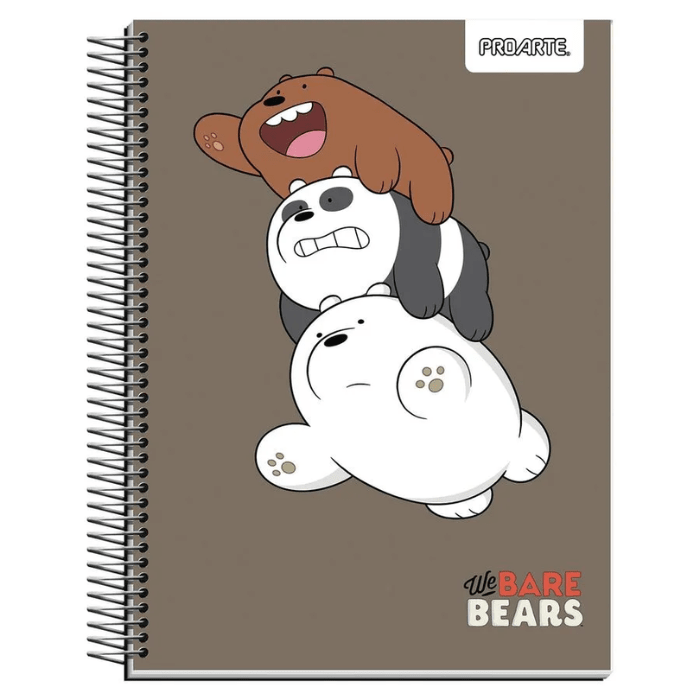 Cuaderno Cuarta 17x21Cm 7Mm 150Hj we Bare Bears1