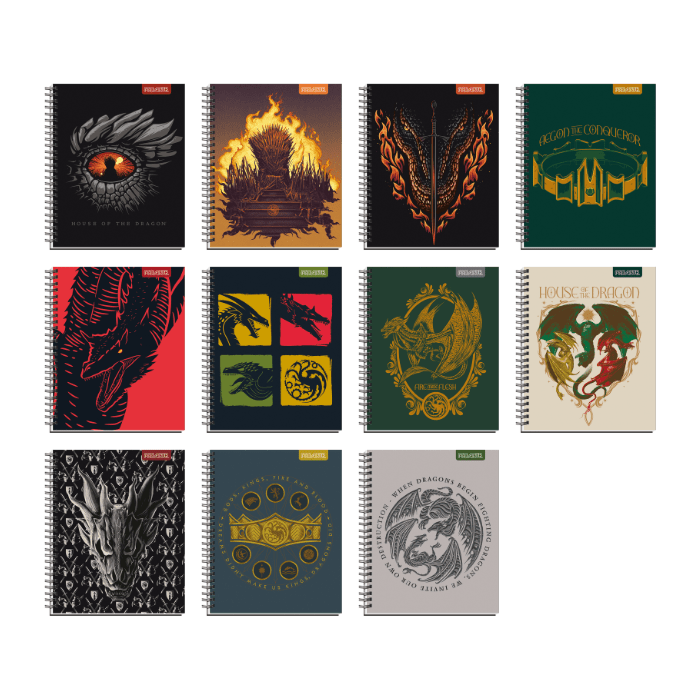Cuaderno Universitario 7Mm 100Hj Tapa Dura House of Dragon1