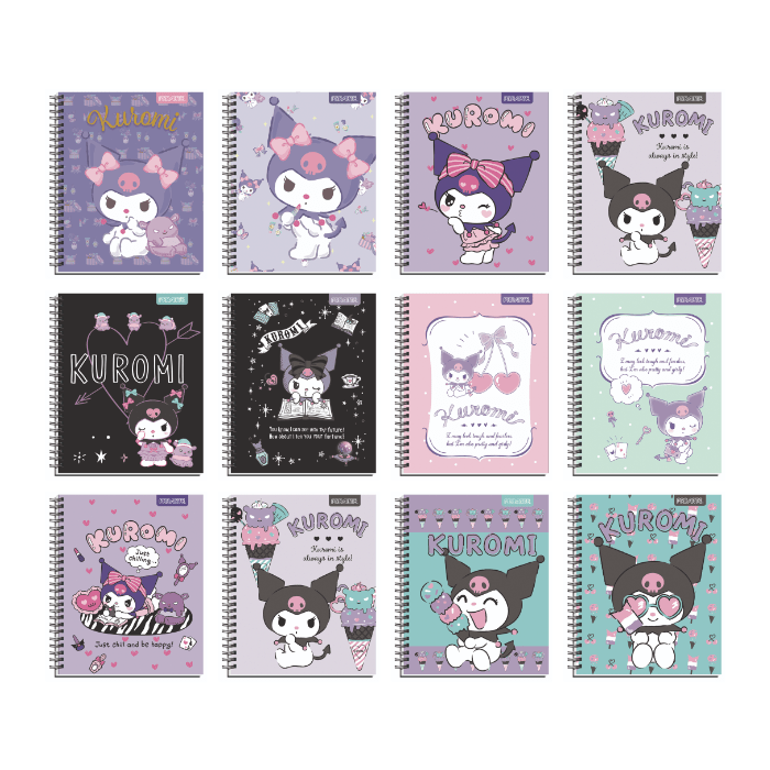 Cuaderno Universitario 7Mm 100Hj Tapa Dura Kuromi1