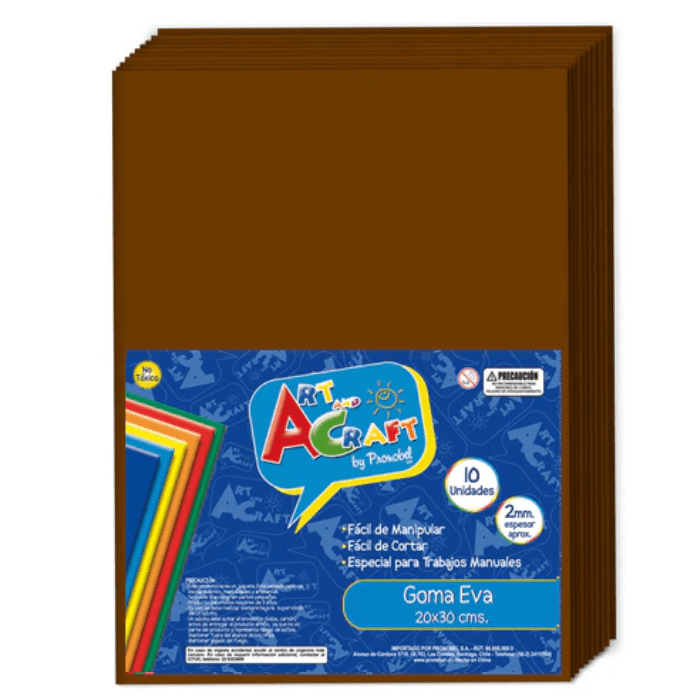 10Un Goma Eva Lamina 20X306