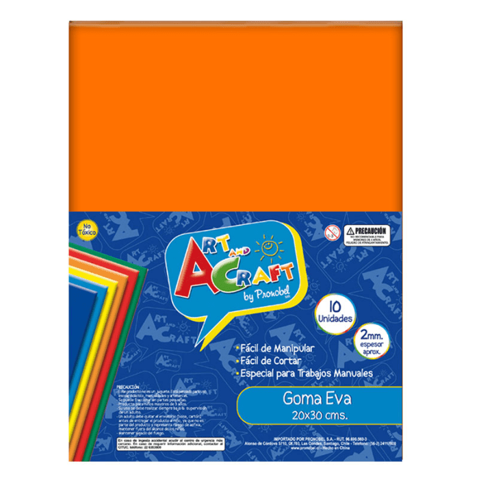 10Un Goma Eva Lamina 20X305