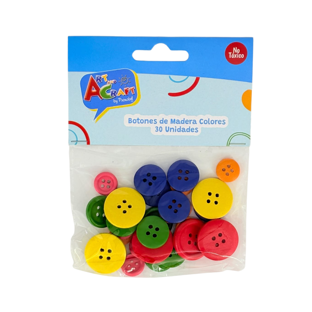 Set 30Pcs Botones Colores Surtidos Art&Craft1