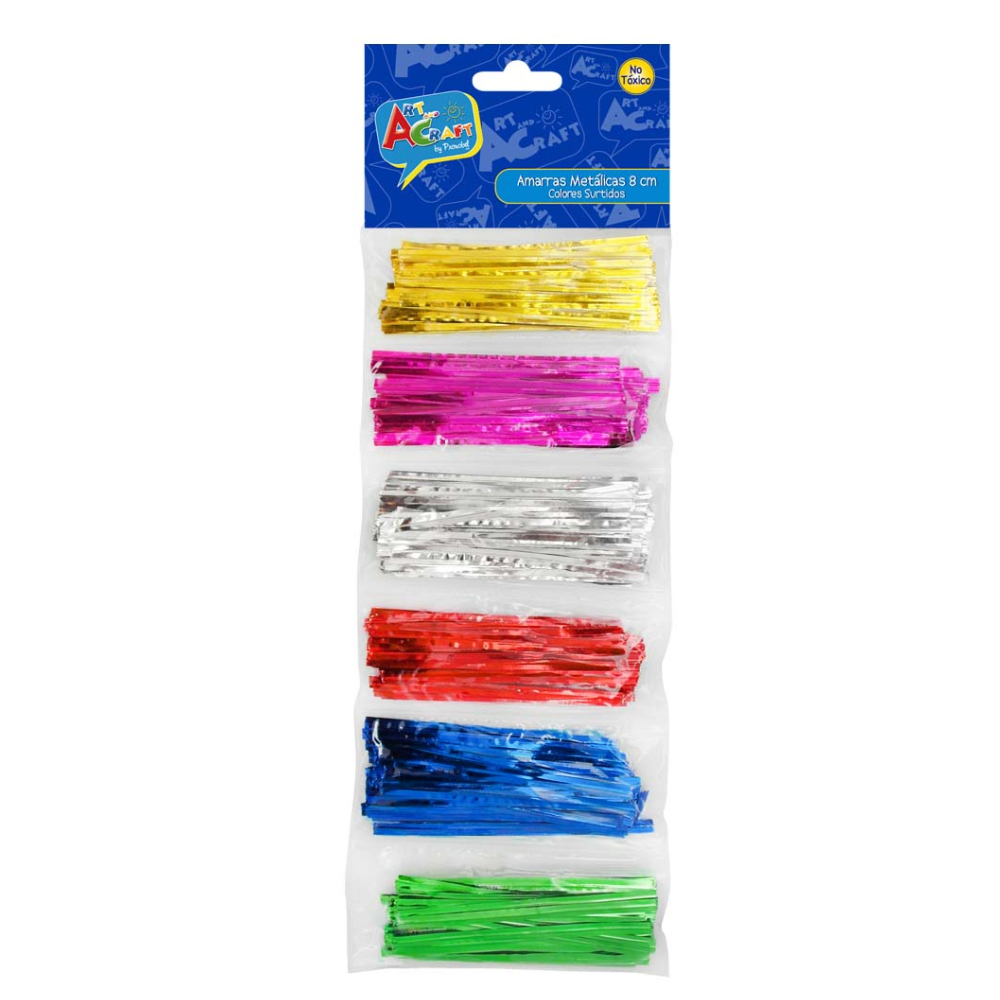 Amarras Metalicas 8Cms Colores Surtidos 400 Un Art&Craft1