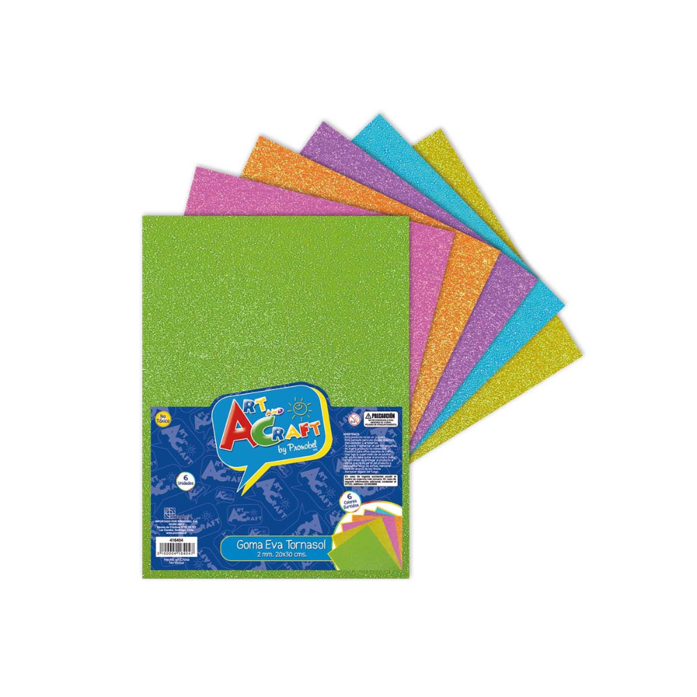 06un Goma Eva Lamina 20x30 Tornasol Art&Craft1