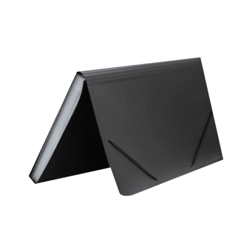 Carpeta con fuelle Oficio c/Elast 12 Div Negro Lavoro1
