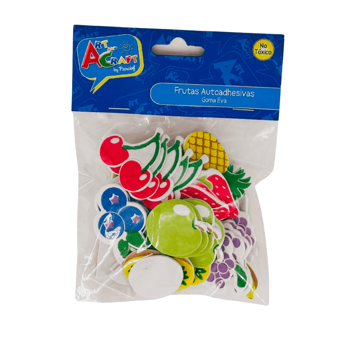 Stickers Figura Frutas Autoadhesivas Goma Eva 50Pcs1