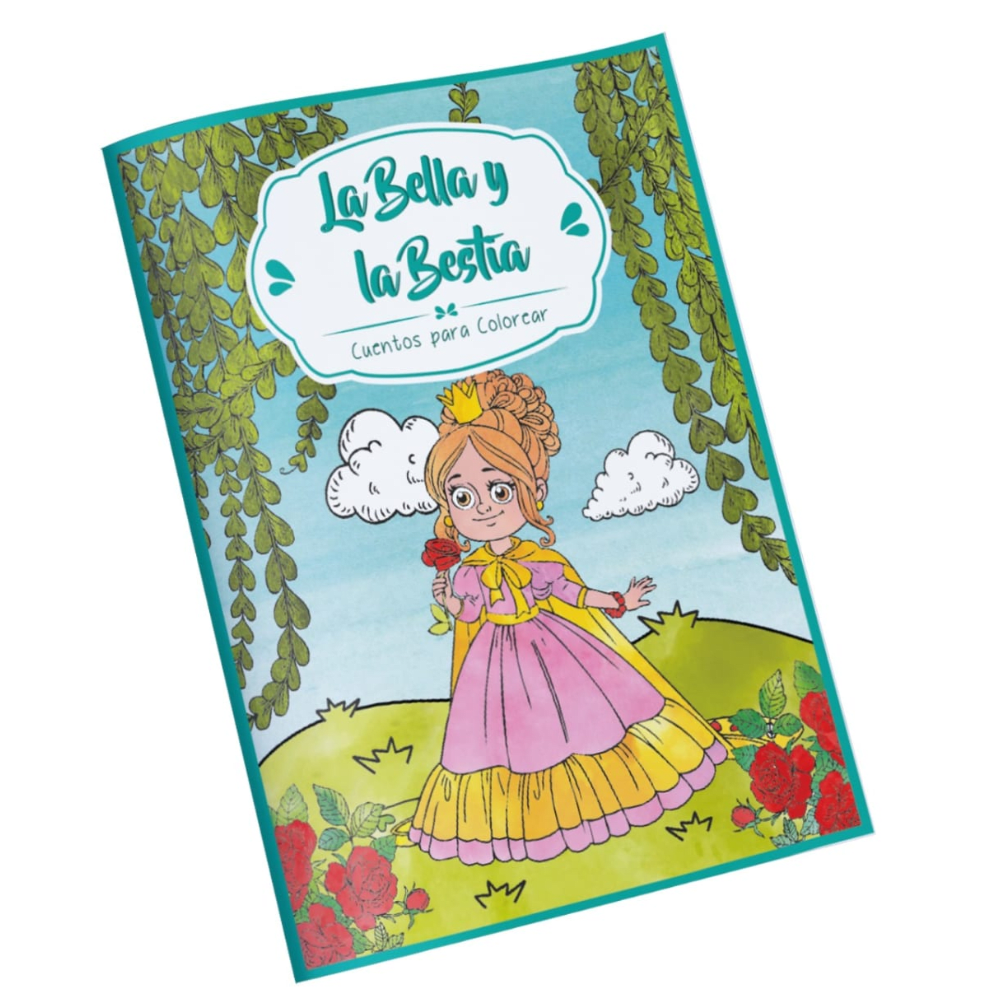 Cuentos para Colorear La Bella y La Bestia Art&Craft1