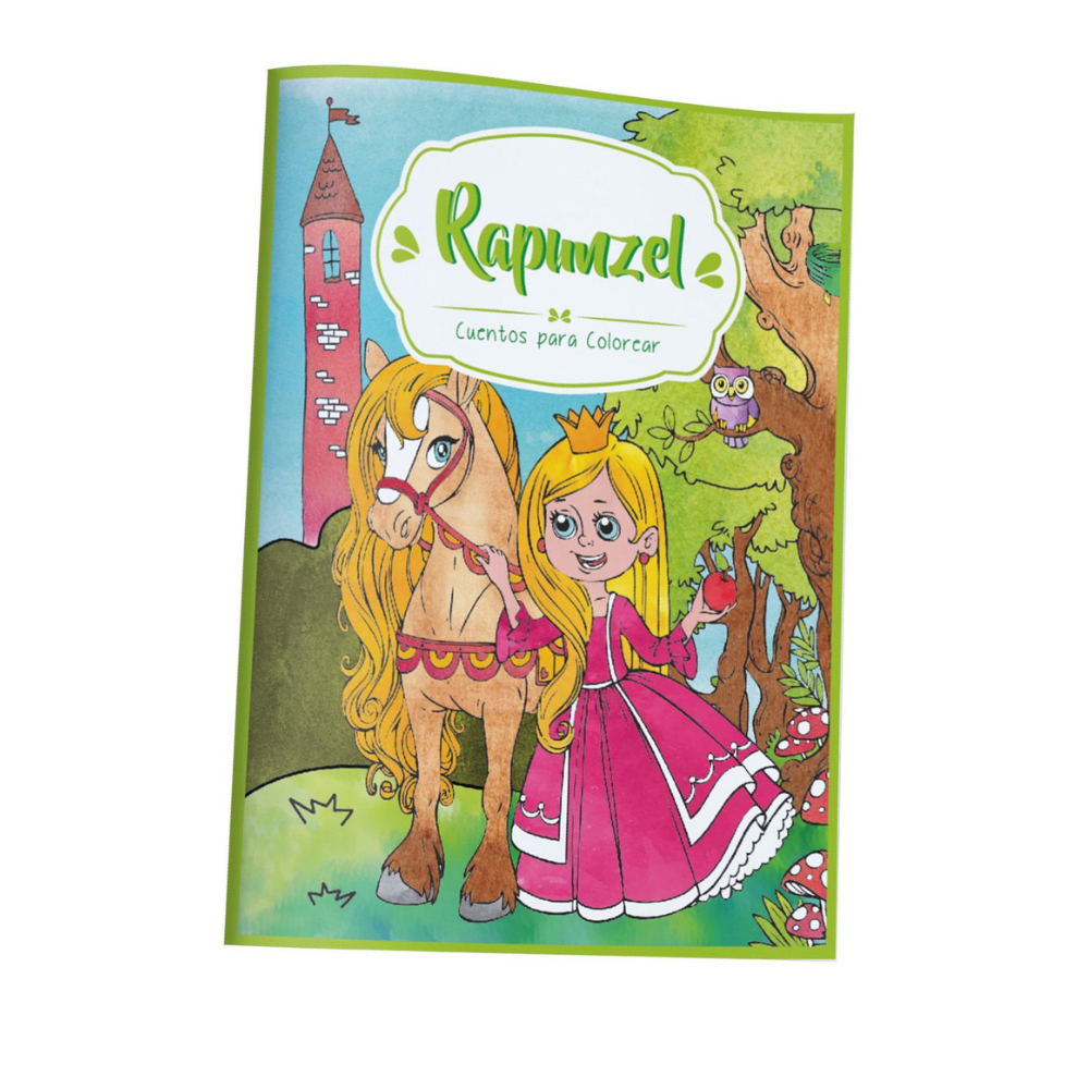 Cuentos para Colorear Rapunzel 16Pag 27.5x21 Art&Craft1