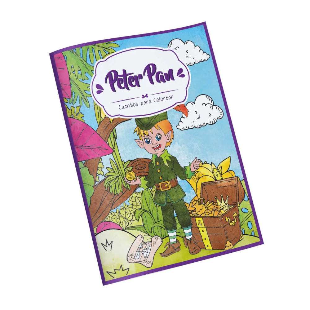 Cuentos para Colorear Peter Pan 16Pag 27.5x21 Art&Craft1