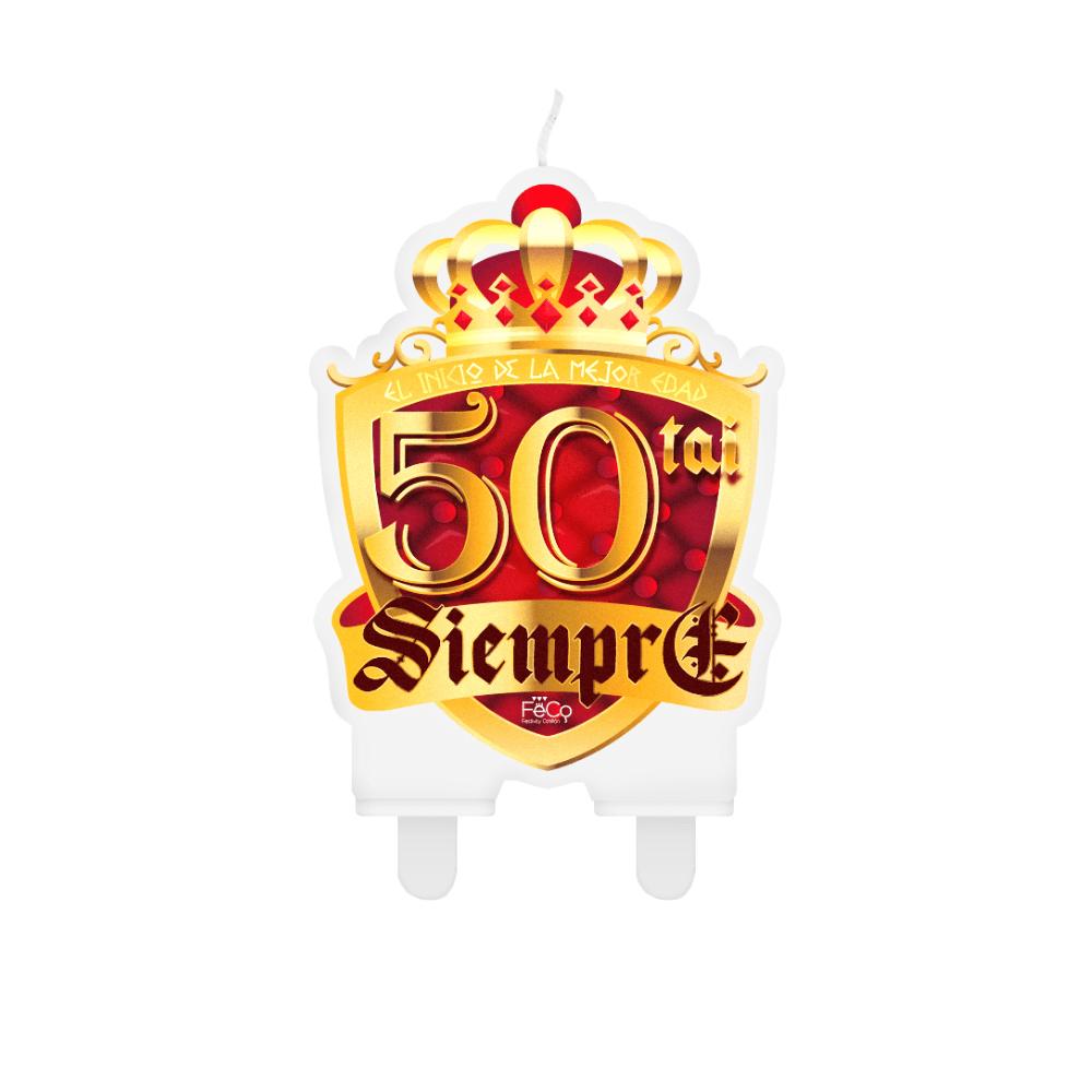 Vela Cumpleaños 50Tai Siempre1