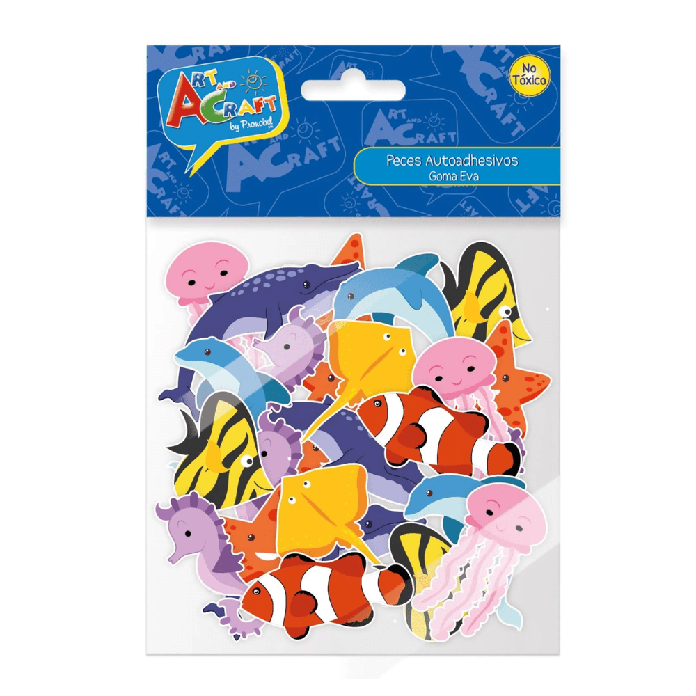 Figuras Peces Goma Eva 36 Pcs Art&Craft1