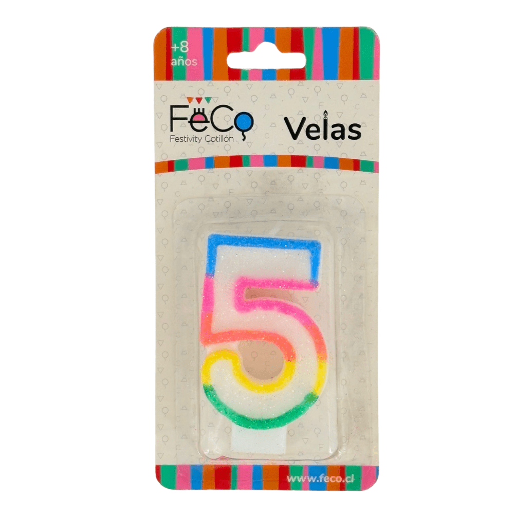Vela Cumpleaños Numeros5