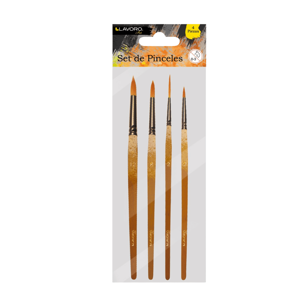 Pincel Artistico 4 Un Redondos Lavoro1