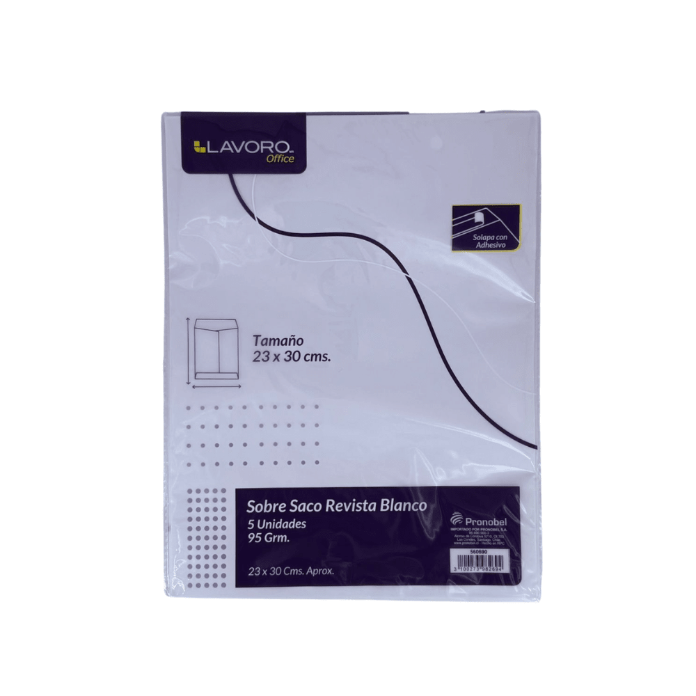 Sobre Saco Revista Blanco 95Gr Lavoro1