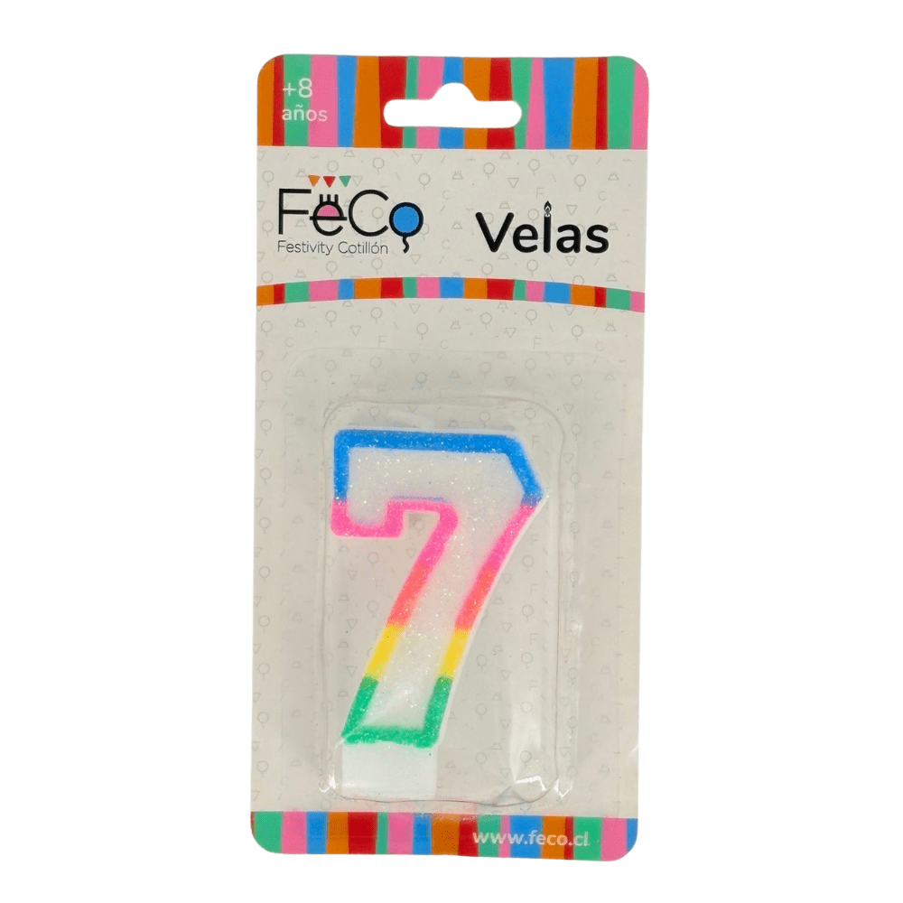 Vela Cumpleaños Numeros7