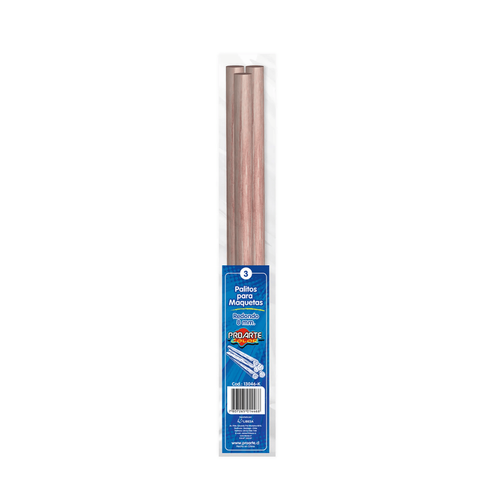 Palito Para Maqueta Redondo 50Cm2