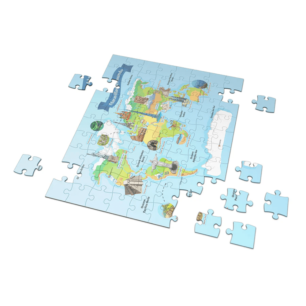 Cuento +Puzzle 100Pzs Maravillas del Mundo Mundicrom2