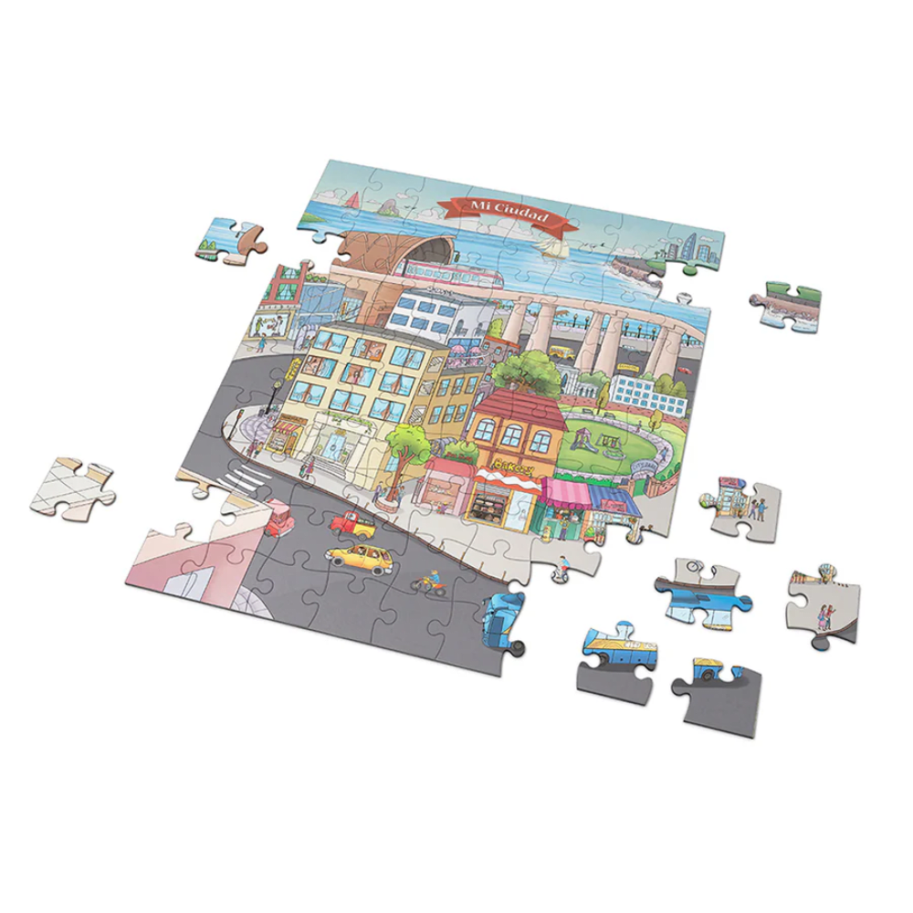 Cuento + Puzzle 100Pzs Mi Ciudad Mundicrom1