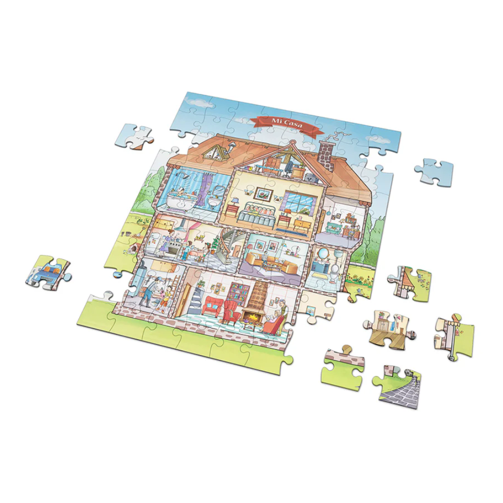 Cuento +Puzzle 100Pzs Mi Casa Mundicrom1
