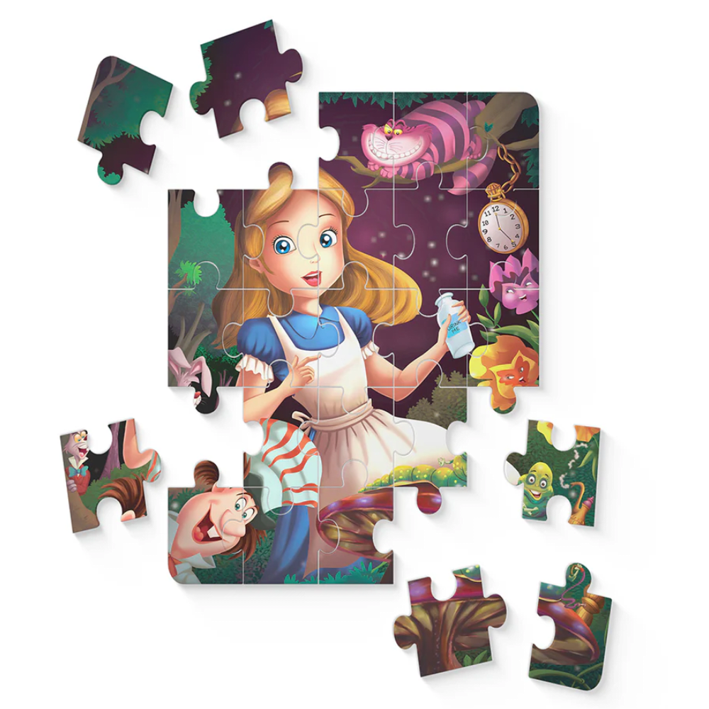 Cuento + Puzzle 30Pzs Alicia en el Pais de las Maravillas Mundicrom2