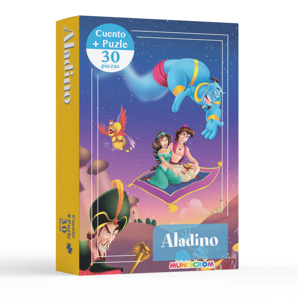 Cuento + Puzzle 30Pzs Aladino Mundicrom1