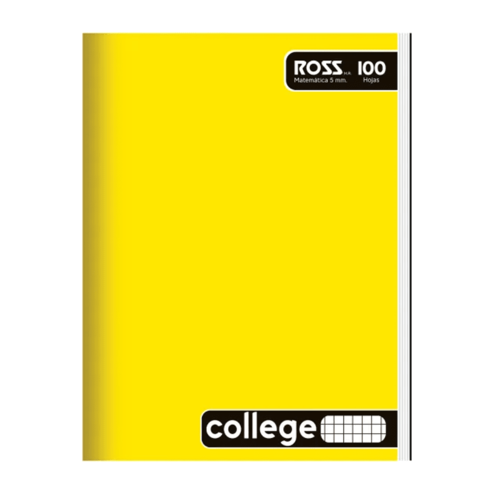 Cuaderno College 5Mm 100Hj Ross4