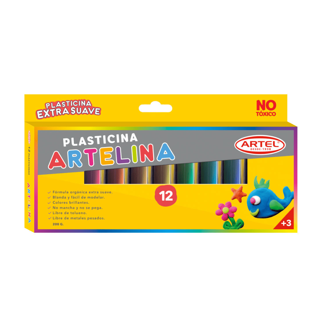 Plasticina 12 Colores Artelina1