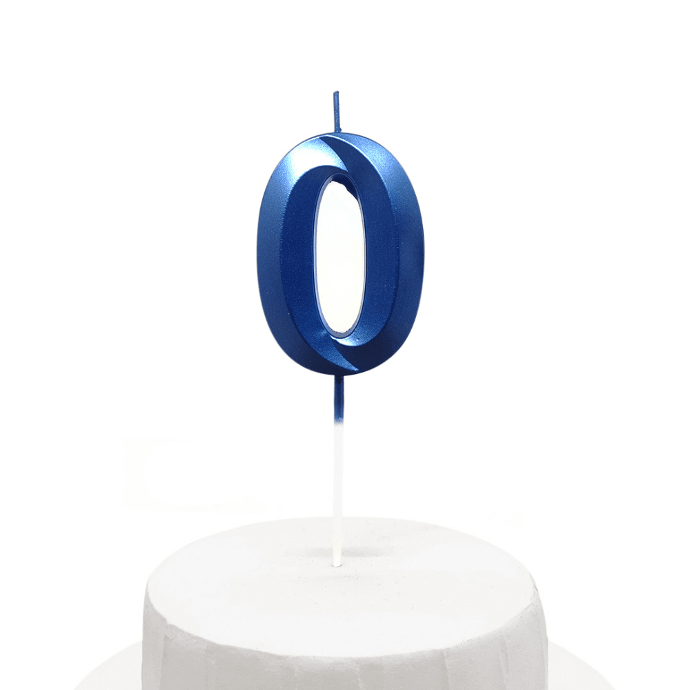 Vela Cumpleaños Numeros Azul11