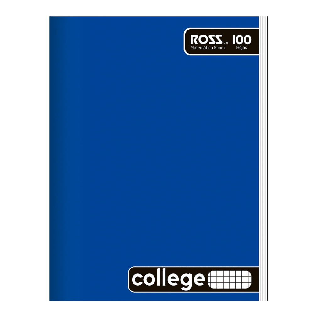 Cuaderno College 5Mm 100Hj Ross3