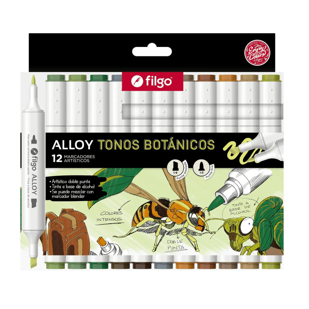 Marcador Alloy 12Un Doble punta3