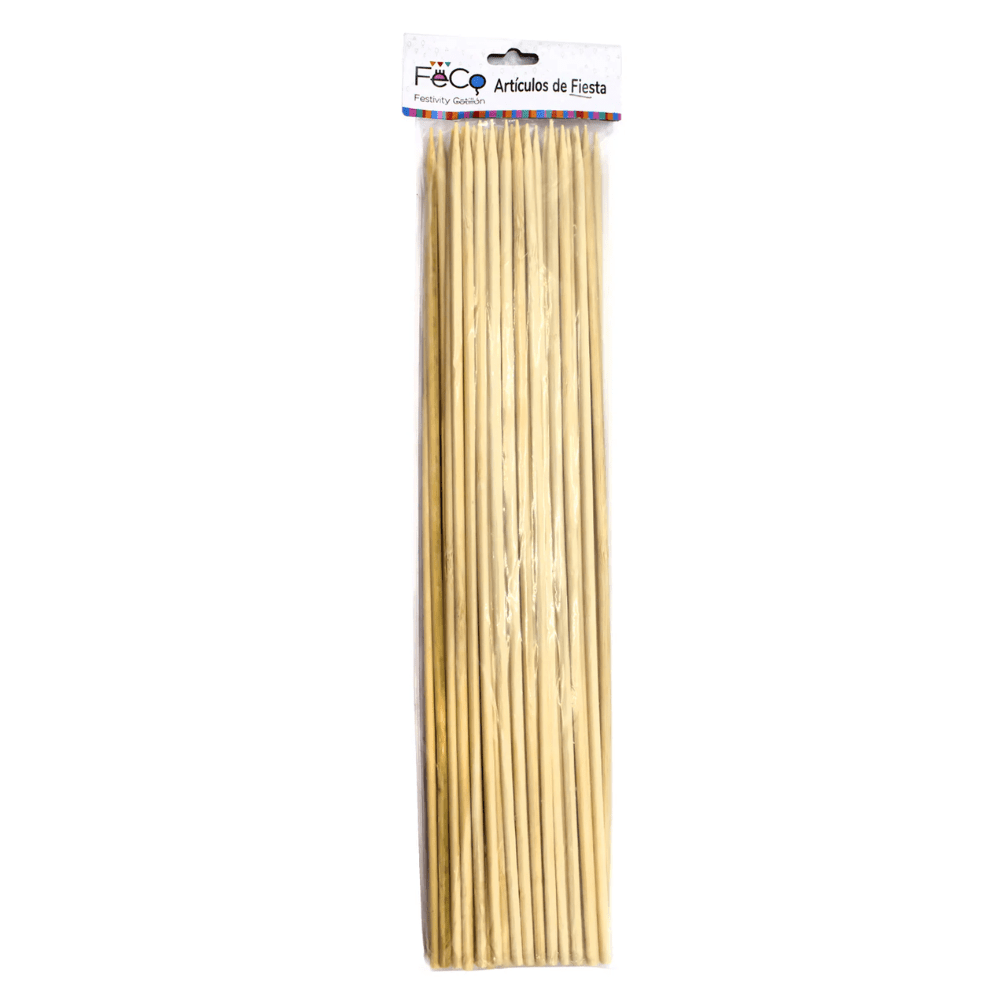 Brochetas Anchas 40Cm 50Un Feco1