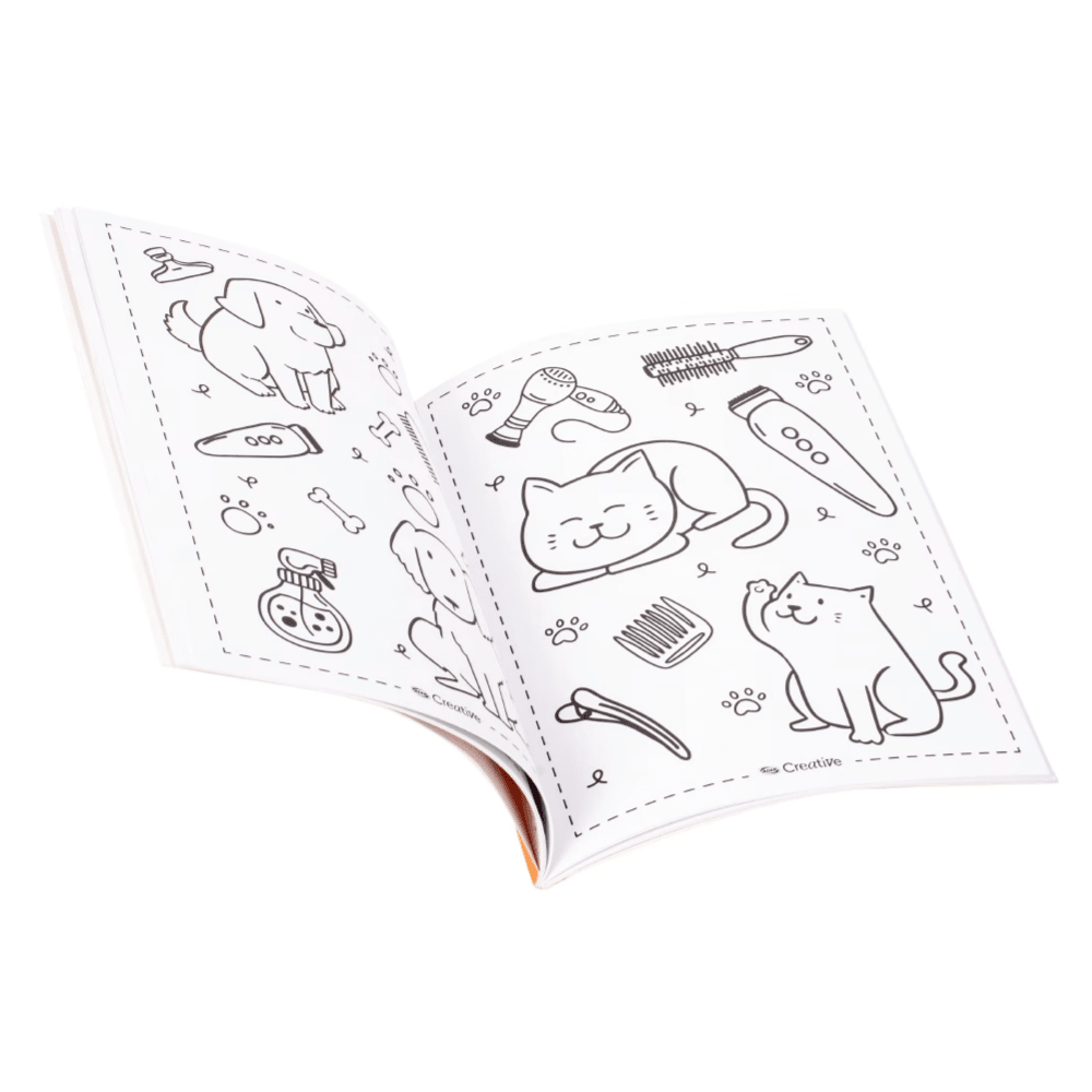 Libro para Colorear Doodles Perro/Gato (047) Creative1