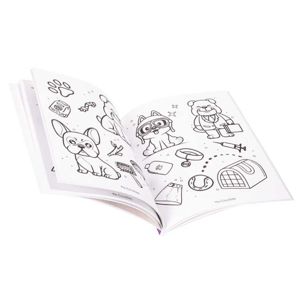 Libro para Colorear Dog Lover Kawai Adix1